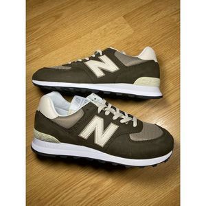 New Balance 574 Men's Black Olive Mushroom Athletic Sneakers ML574SHP Sz 9.5 DS
